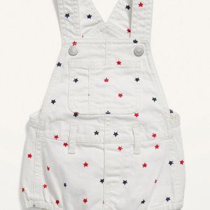 Baby Overalls - Red, White Blue Stars